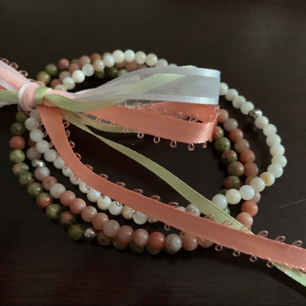 SOLD!  “Boulder Creek” 3 Gemstone Bracelets